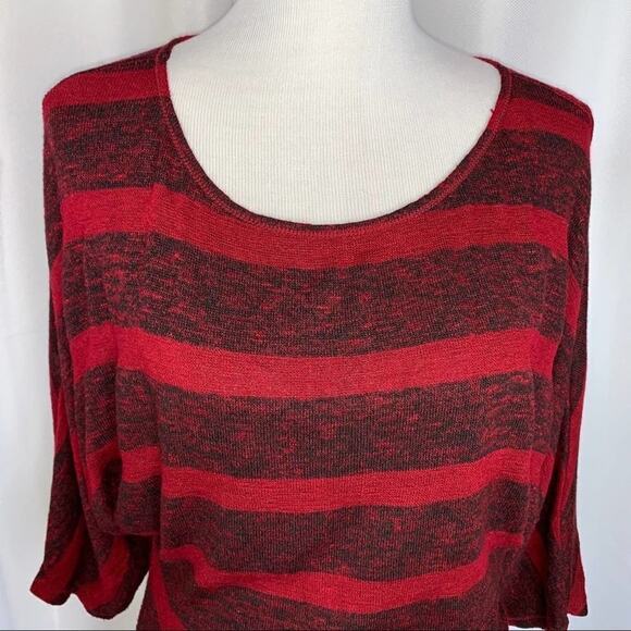 Studio M Dolman Sleeve Asymmetrical Sweater Sz Medium - Picture 2 of 7